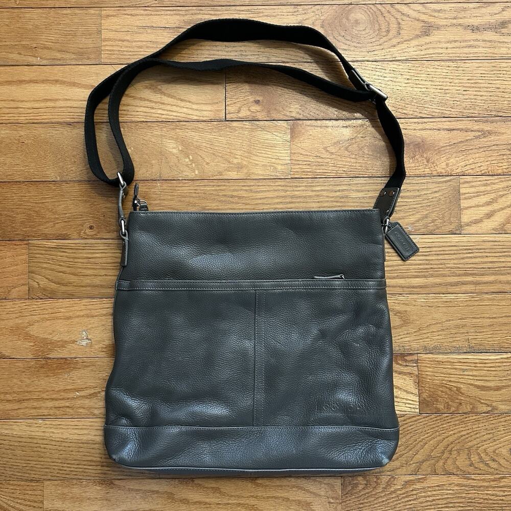 Coach Camden F70457 Cowhide Pebbled Leather Large Messenger Tote Shoulder Bag